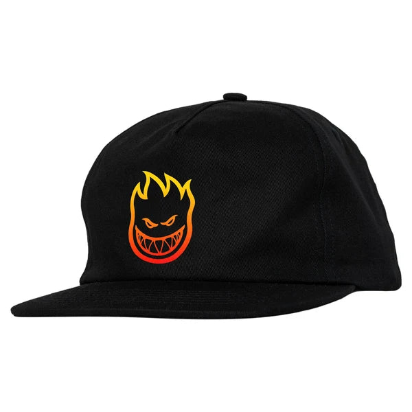 SPITFIRE BIGHEAD FADE FILL HAT BLACK ORANGE RED