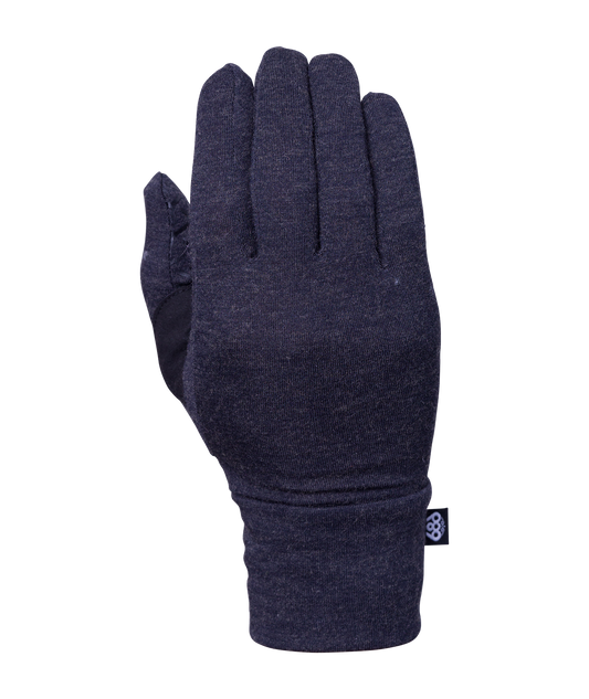 686 WOMENS MERINO GLOVE LINER BLACK HEATHER 2025