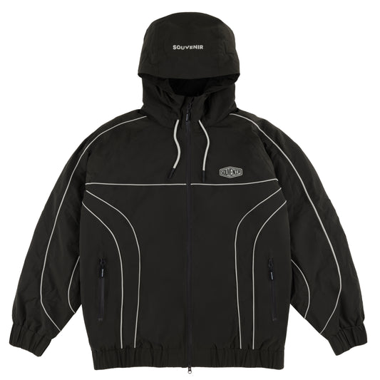 SOUVENIR INSULATED TRACK JACKET VINTAGE BLACK