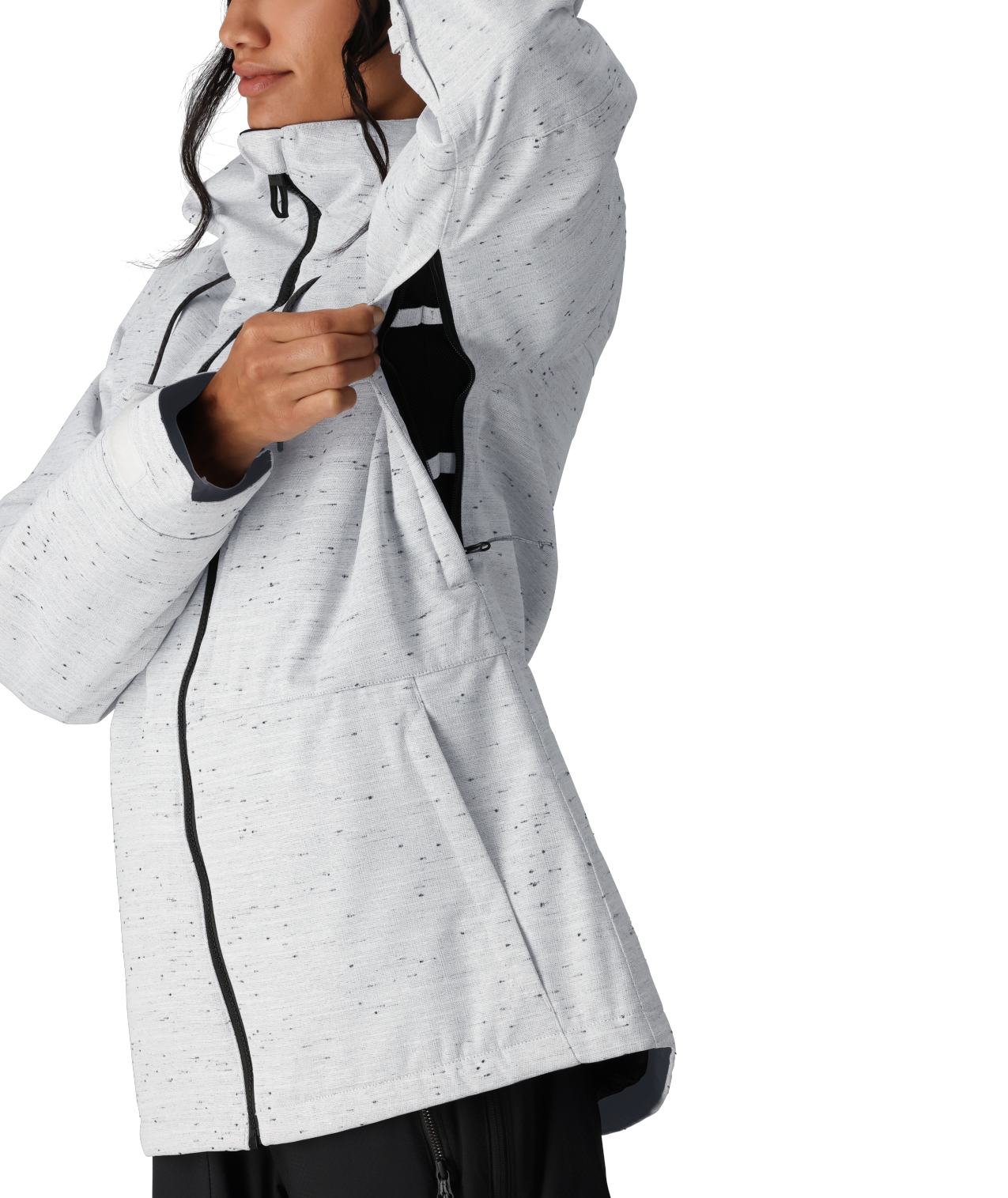 686 ATHENA INSULATED JACKET WHITE SLUB 2025