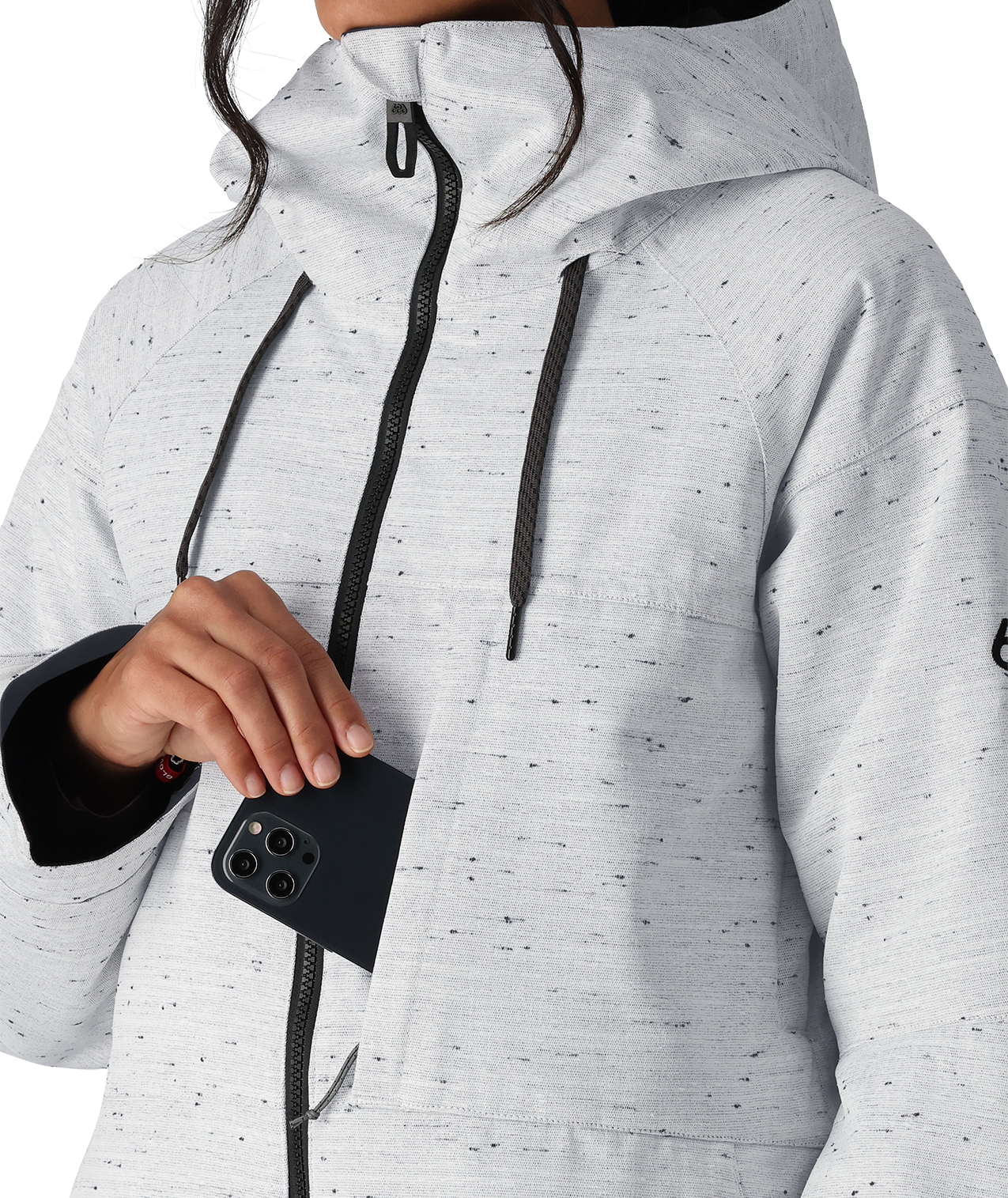 686 ATHENA INSULATED JACKET WHITE SLUB 2025