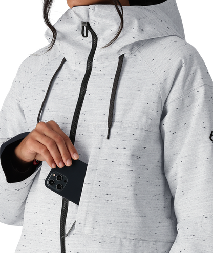 686 ATHENA INSULATED JACKET WHITE SLUB 2025