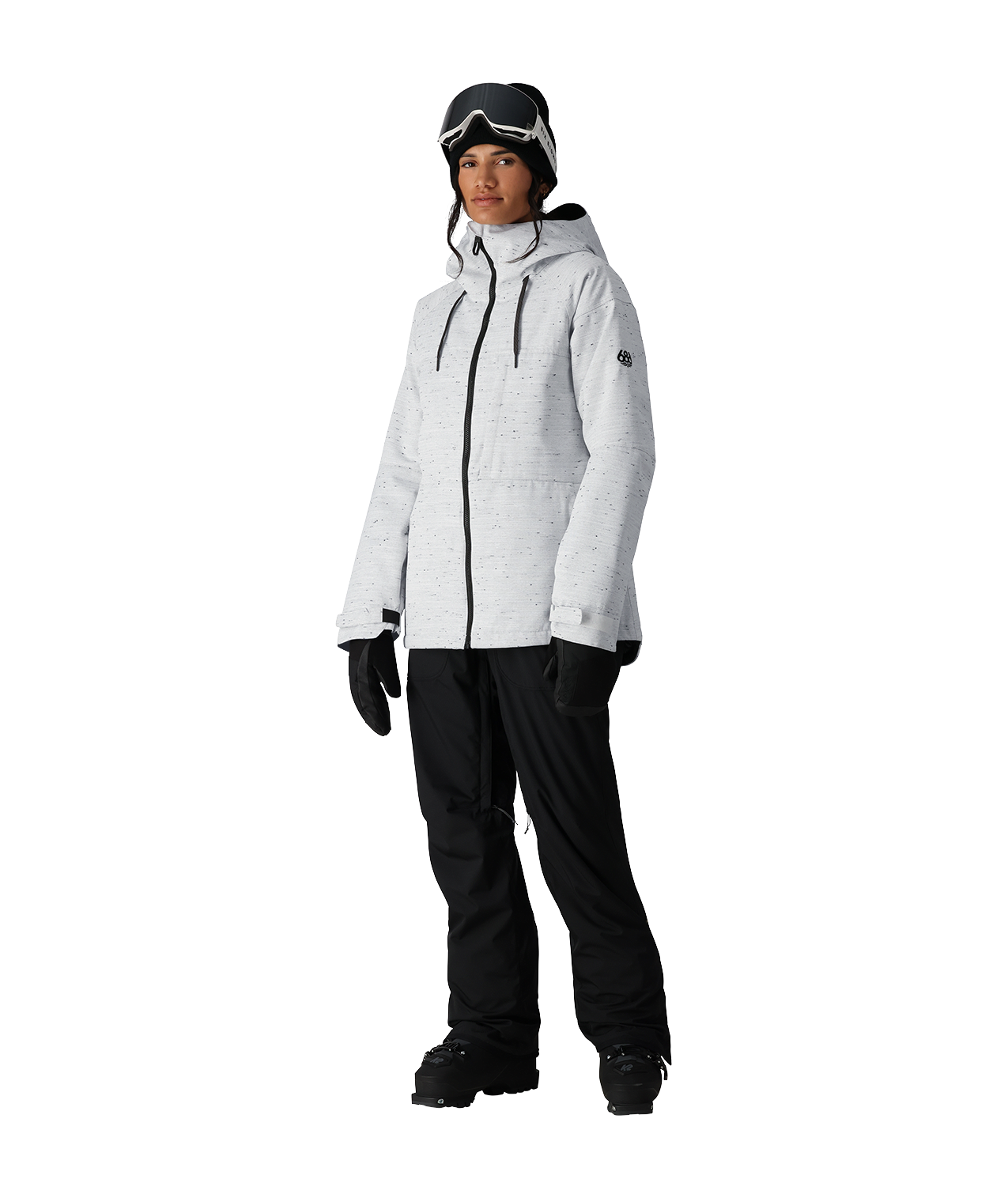 686 ATHENA INSULATED JACKET WHITE SLUB 2025