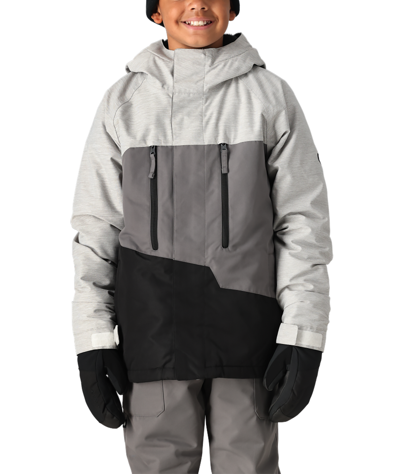 686 GEO INSULATED JACKET WHITE HEATHER COLORBLOCK 2025