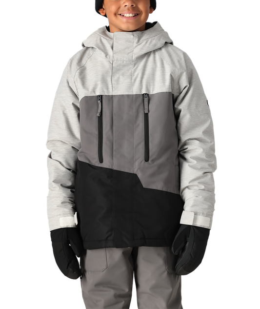 686 GEO INSULATED JACKET WHITE HEATHER COLORBLOCK 2025