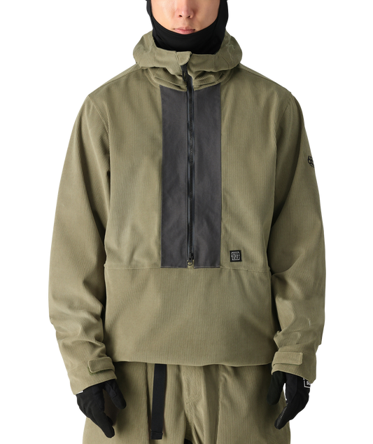 686 GHOST 2.5L SHELL ANORAK JACKET SAGE CORDUROY COLORBLOCK 2025