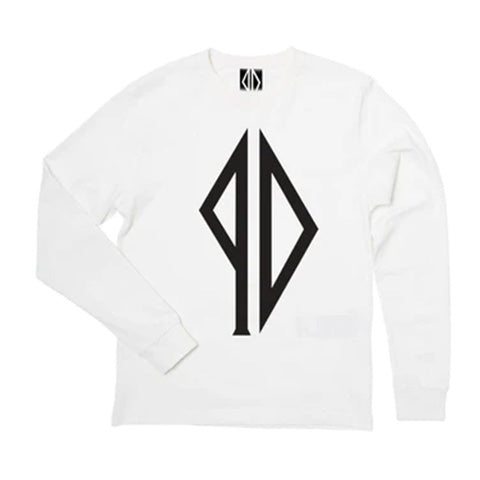 PISS DRUNX BIG LOGO LONGSLEEVE TEE WHITE