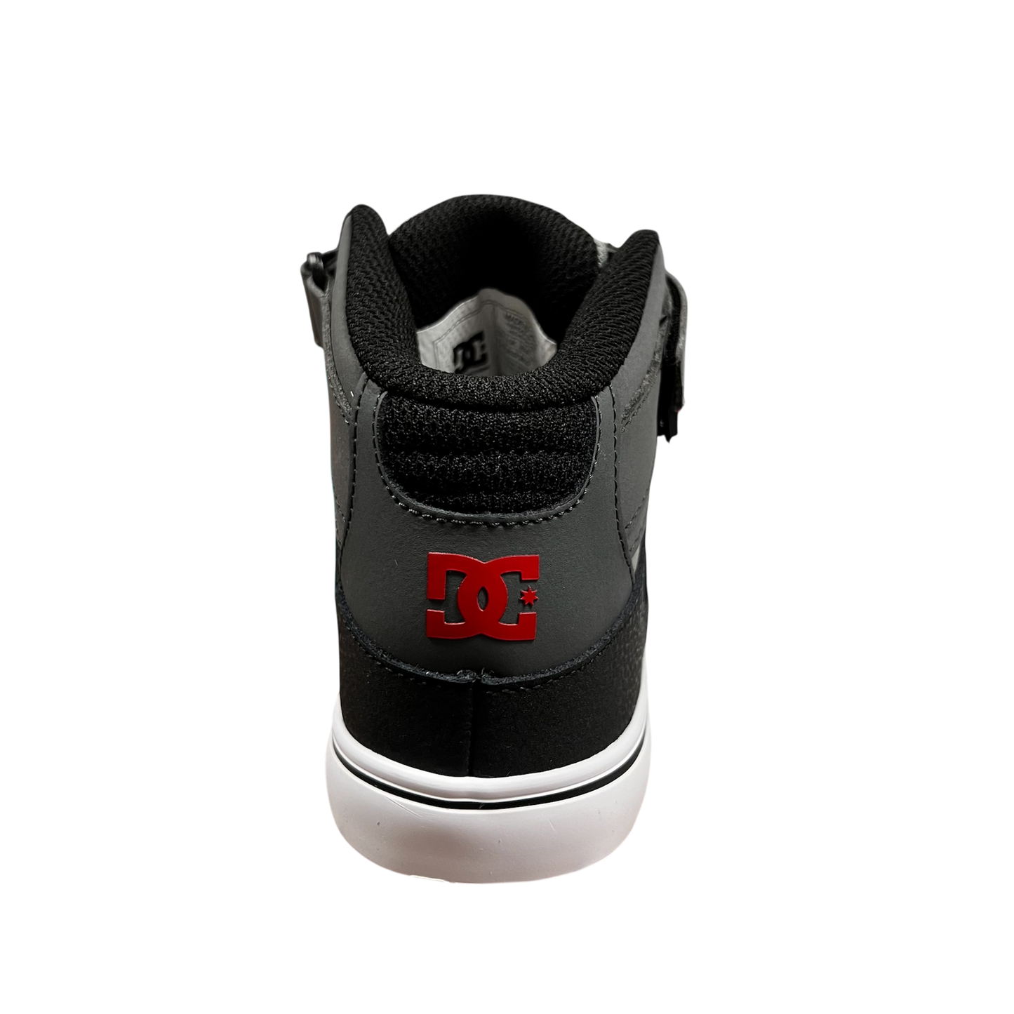 DC PURE HI TOP EV GREY/BLACK/RED