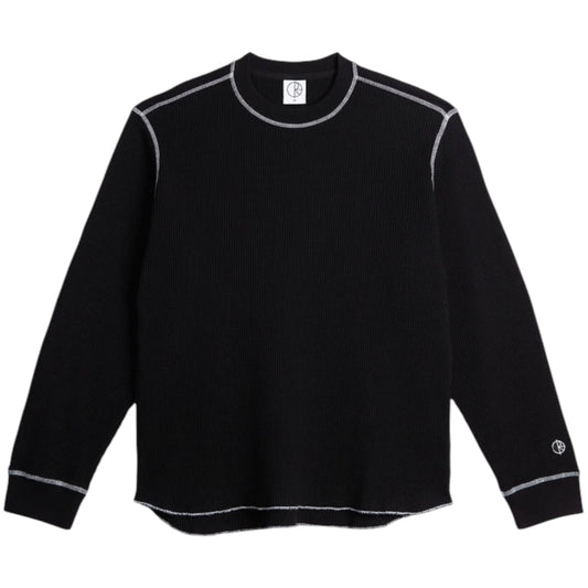 POLAR DYLAN LS TEE BLACK WHITE