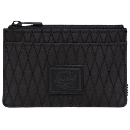 HERSCHEL OSCAR CARD HOLDER  BLACK DIAMOND BLACK