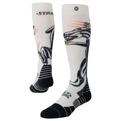 STANCE BATTLE MID POLY SNOW SOCK CREAM