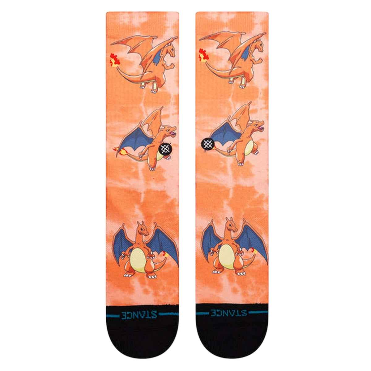 STANCE CHARIZARD AOP CREW ORANGE