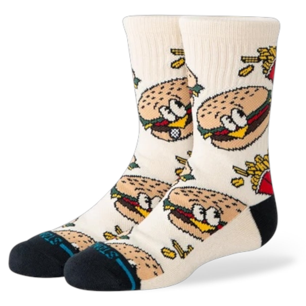 STANCE KIDS COMBO MEAL CREW SOCK TAN