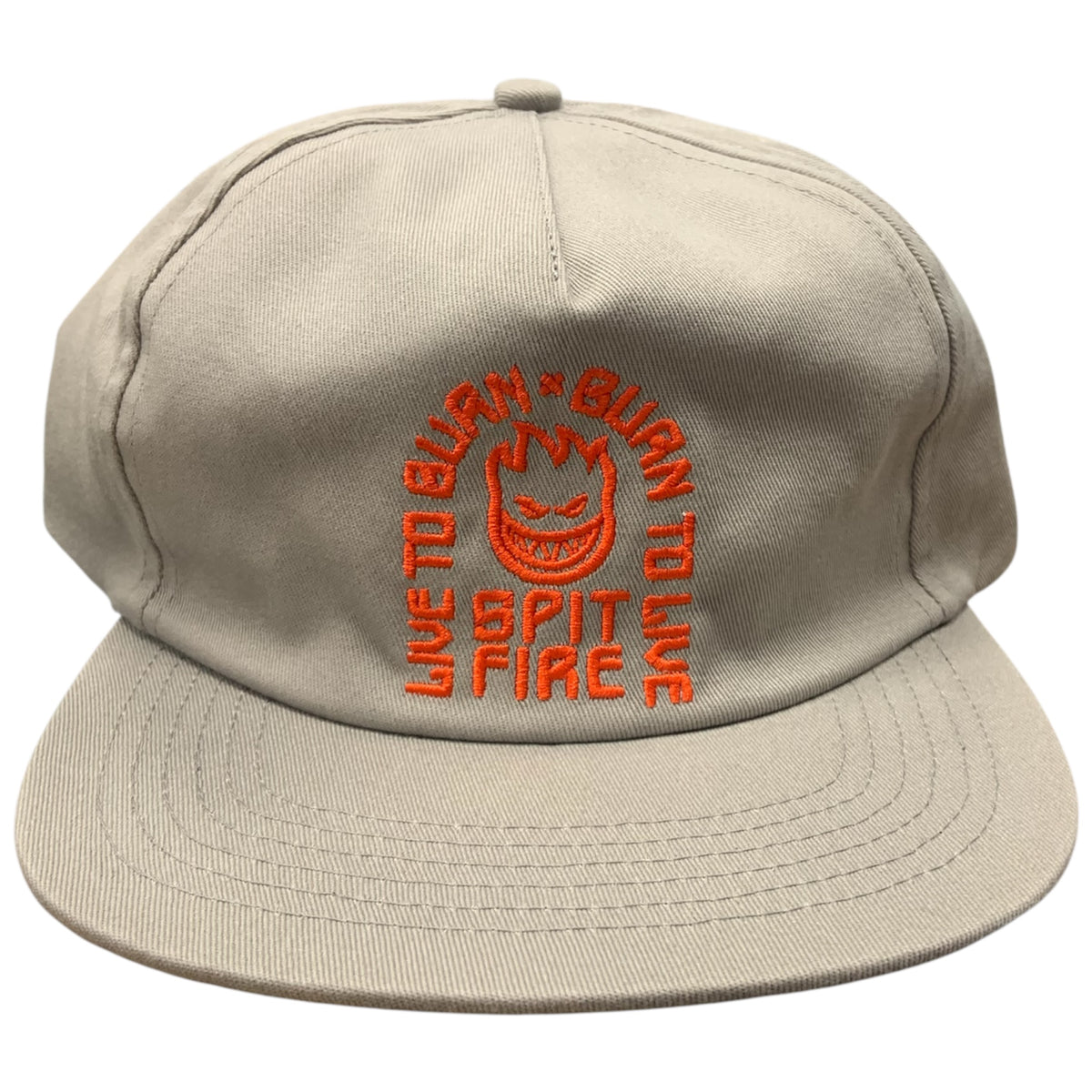 SPITFIRE LTB ARCH HAT CHARCOAL RED