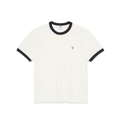 POLAR RINGER TEE CLOUD WHITE/NAVY