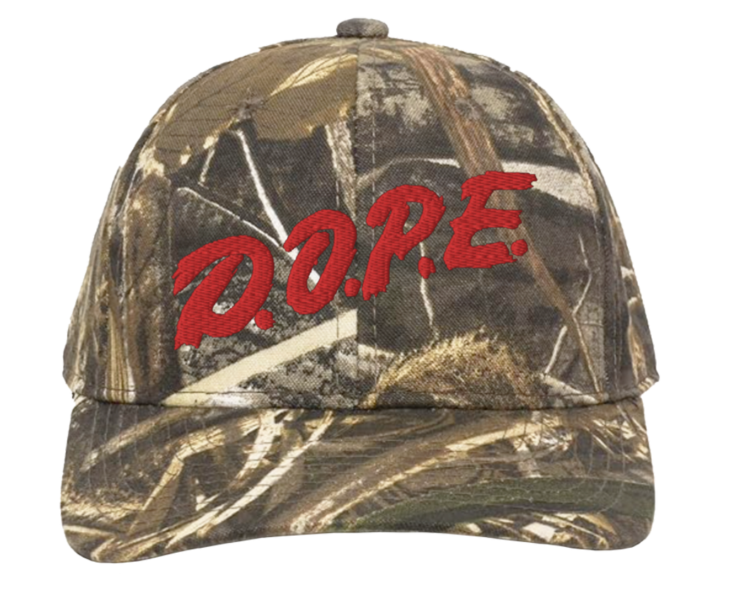 D.O.P.E. CAMO HAT RED CAMO