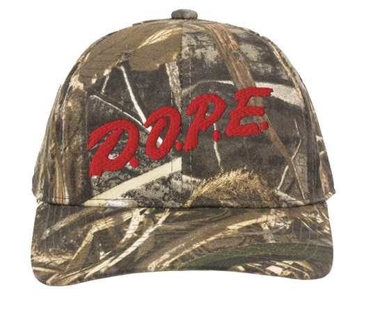 D.O.P.E. CAMO HAT RED CAMO