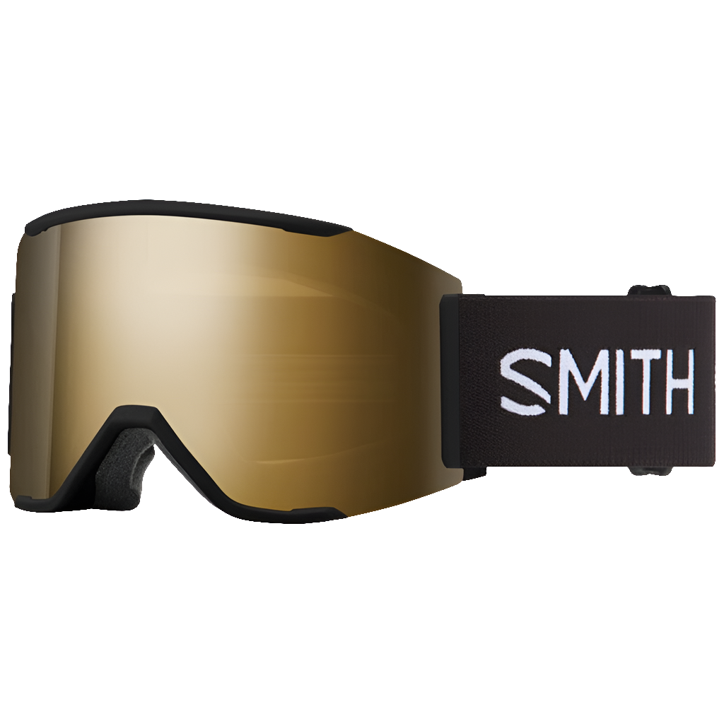 SMITH SQUAD MAG BLACK CHROMAPOP SUN BLACK GOLD MIRROR/CHROMAPOP STORM BLUE SENSOR MIRROR LENS