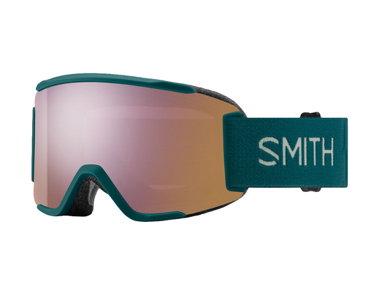 SMITH SQUAD S MALACHITE CHROMAPOP EVERYDAY ROSE GOLD MIRROR/CLEAR LENS