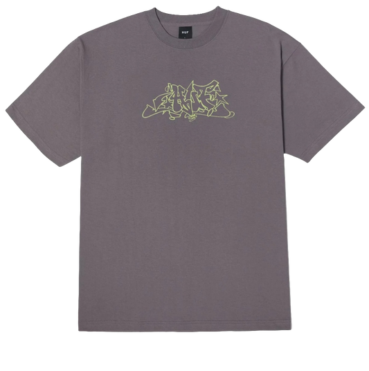 HUF OUTLINES TEE LIGHT PLUM