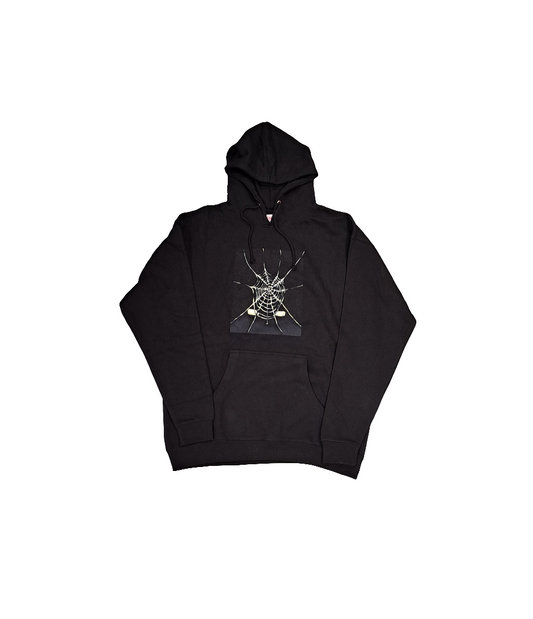 JENNY SPIDERWEB HOODIE BLACK