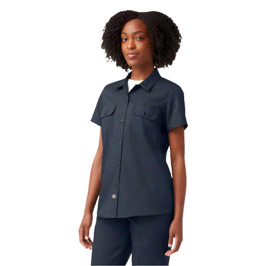 DICKIES WOMENS 574 WORK SHIRT NAVY