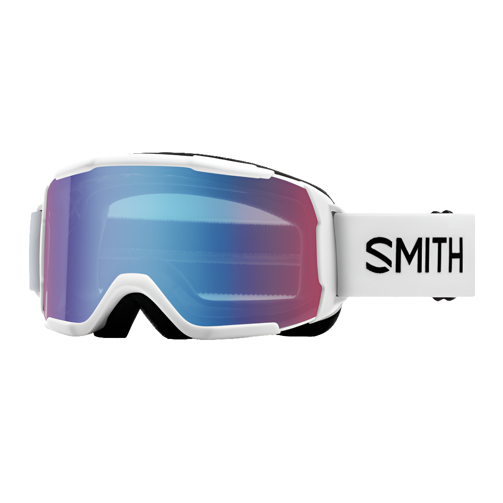 SMITH DAREDEVIL WHITE BLUE SENSOR MIRROR LENS