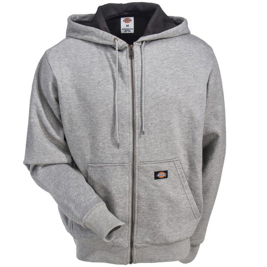 DICKIES THERMAL LINED KNIT FLEECE HOODIE GREY