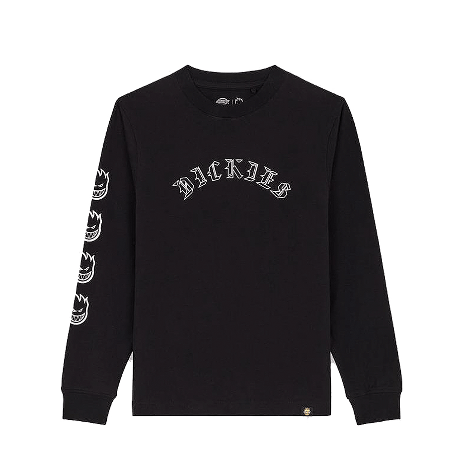 DICKIES X SPITFIRE LONGSLEEVE TEE BLACK