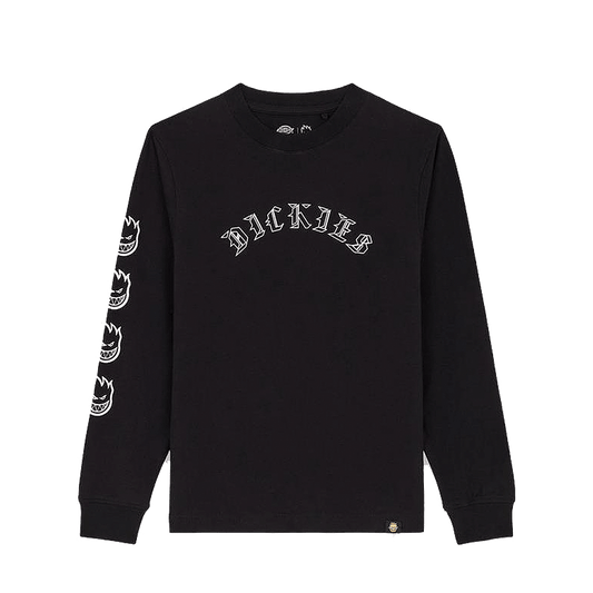 DICKIES X SPITFIRE LONGSLEEVE TEE BLACK