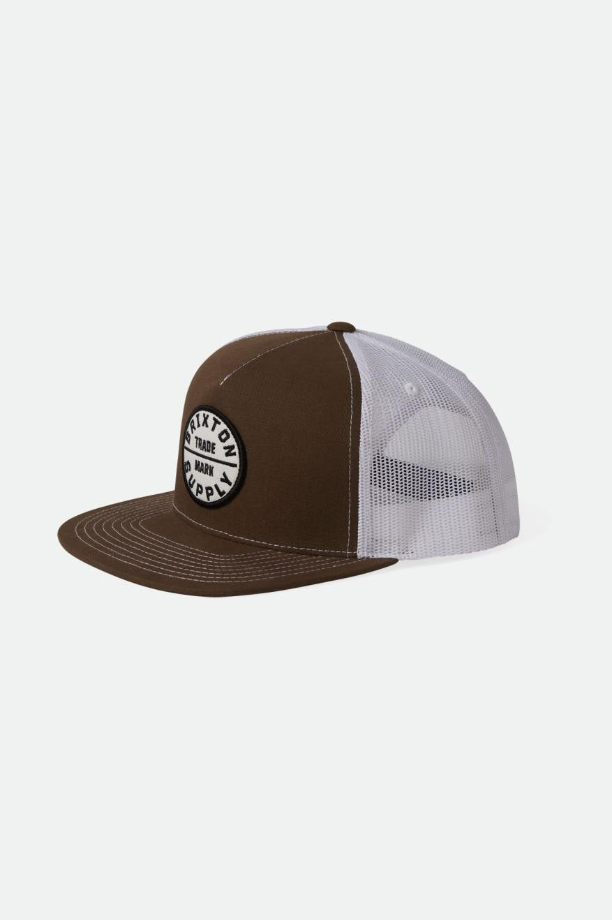 BRIXTON OATH MP TRUCKER HAT SEPIA/WHITE