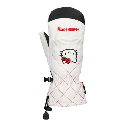 686 WOMENS JUBILEE MITT HELLO KITTY WHITE