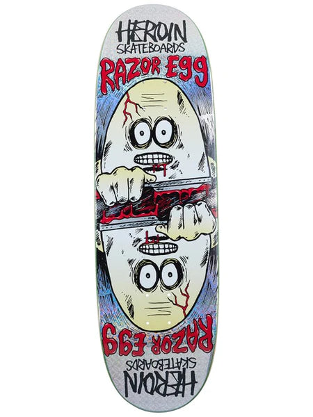 HEROIN DECK SYMMETRICAL EGG HOLOGRAPHIC 9.5