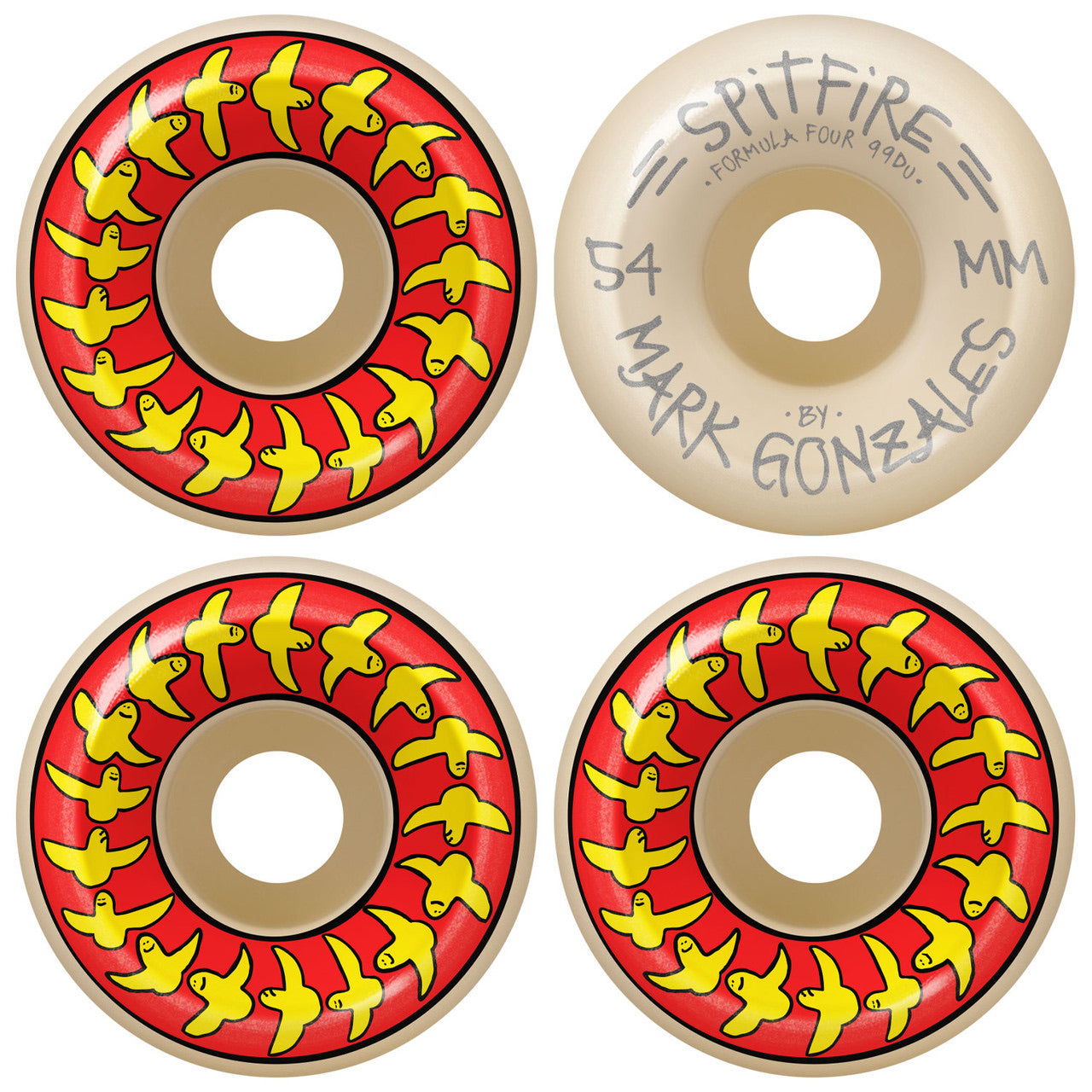 SPITFIRE GONZ BIRDS FORMULE QUATRE CONIQUE PLEINE 99A ROUE 54MM