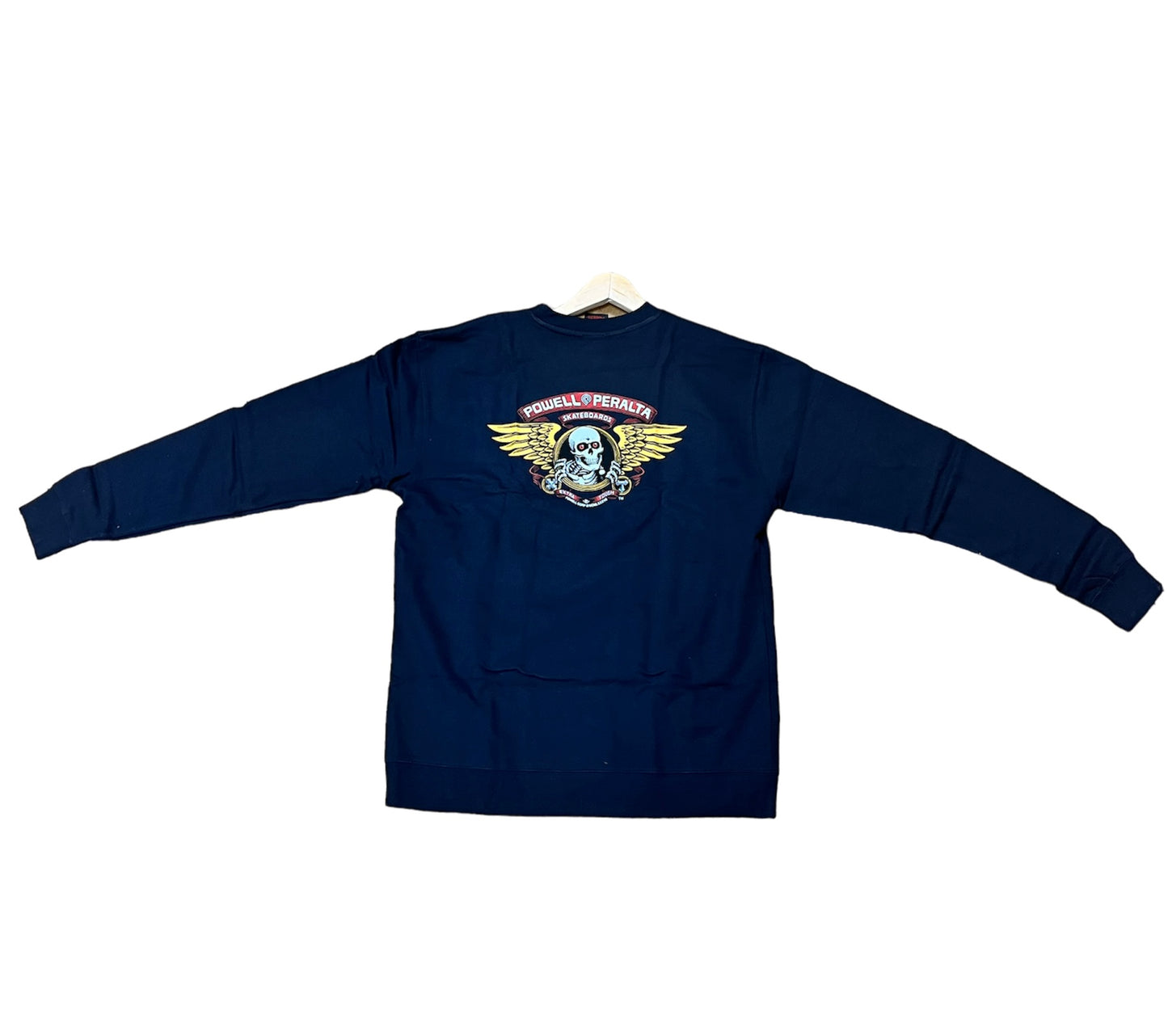 POWELL PERALTA WINGED RIPPER CREWNECK NAVY