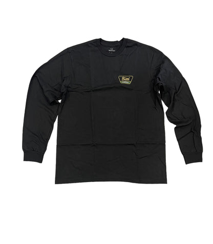 BRIXTON LINWOOD LONGSLEEVE BLACK/ANTELOPE/PINE NEEDLE