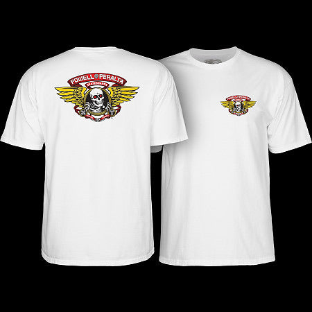 POWELL PERALTA WINGED RIPPER SS TEE BLANC