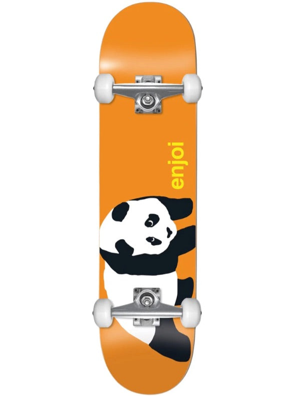 ENJOI NBD PANDA RESIN ORANGE COMPLETE SKATEBOARD SOFT WHEELS 7.75”