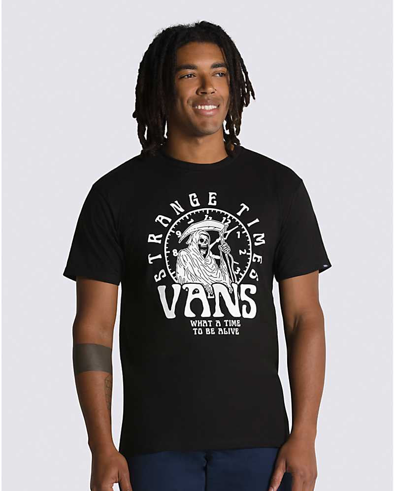 VANS STRANGE TIMES SHORT SLEEVE TEE BLACK