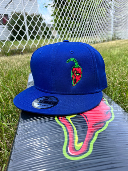 SNAPBACK NEW ERA PRAIRIE GHOST FACE PEPPER BLEU ROYAL