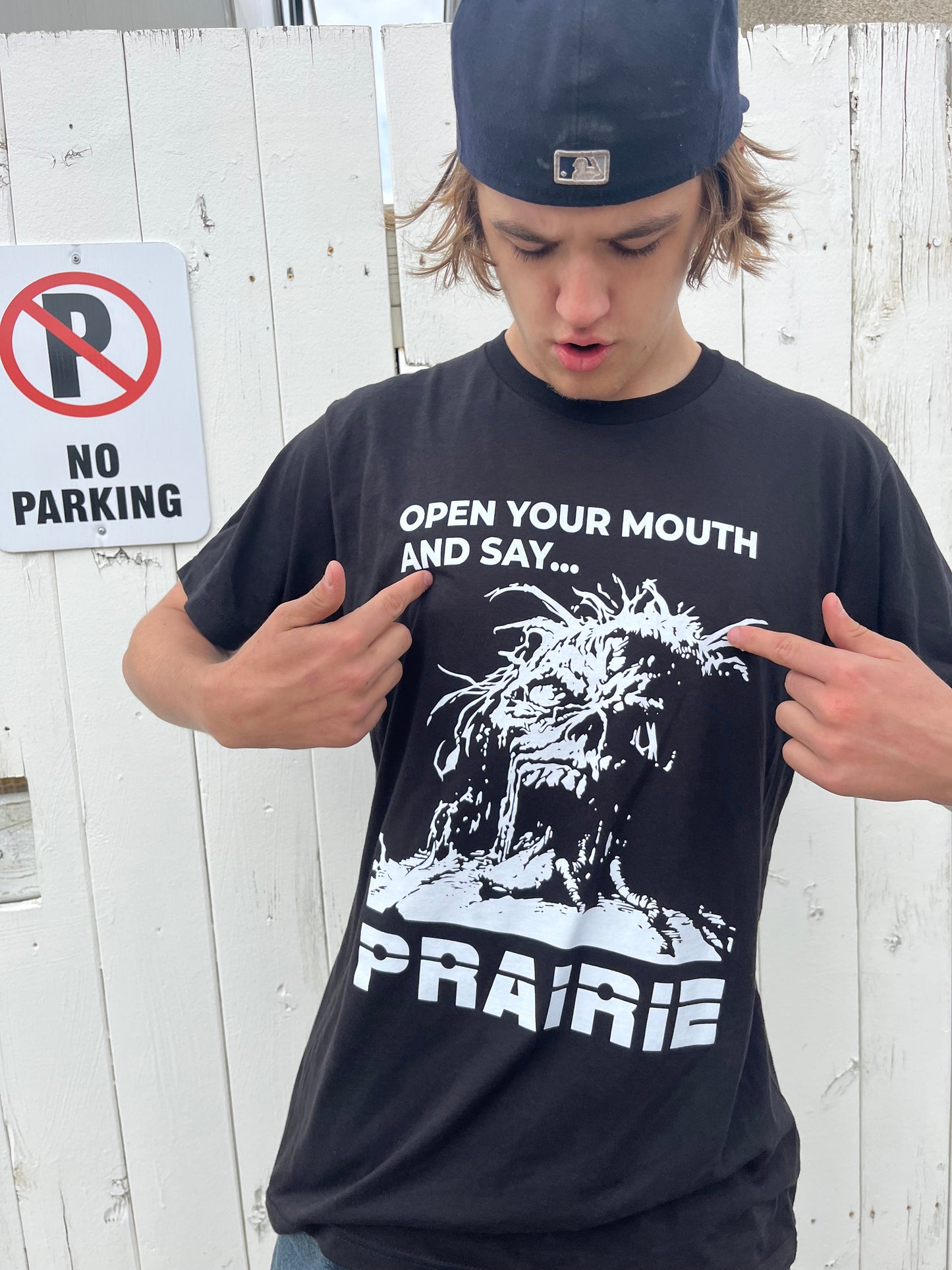 PRAIRIE BAND TEE BLACK