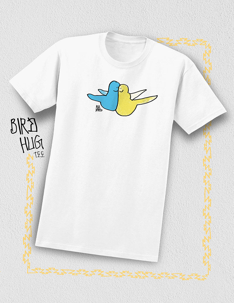 KROOKED BIRDHUG SS TEE WHITE