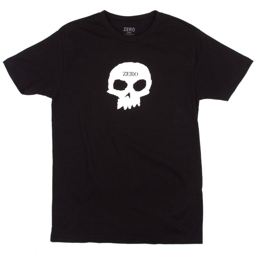 ZERO SINGLE SKULL TEE BLACK