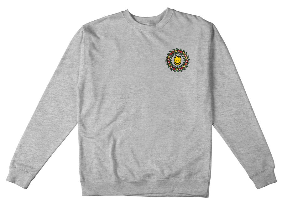 SPITFIRE GONZ FLOWER SWIRL CREWNECK GRIS CHINÉ