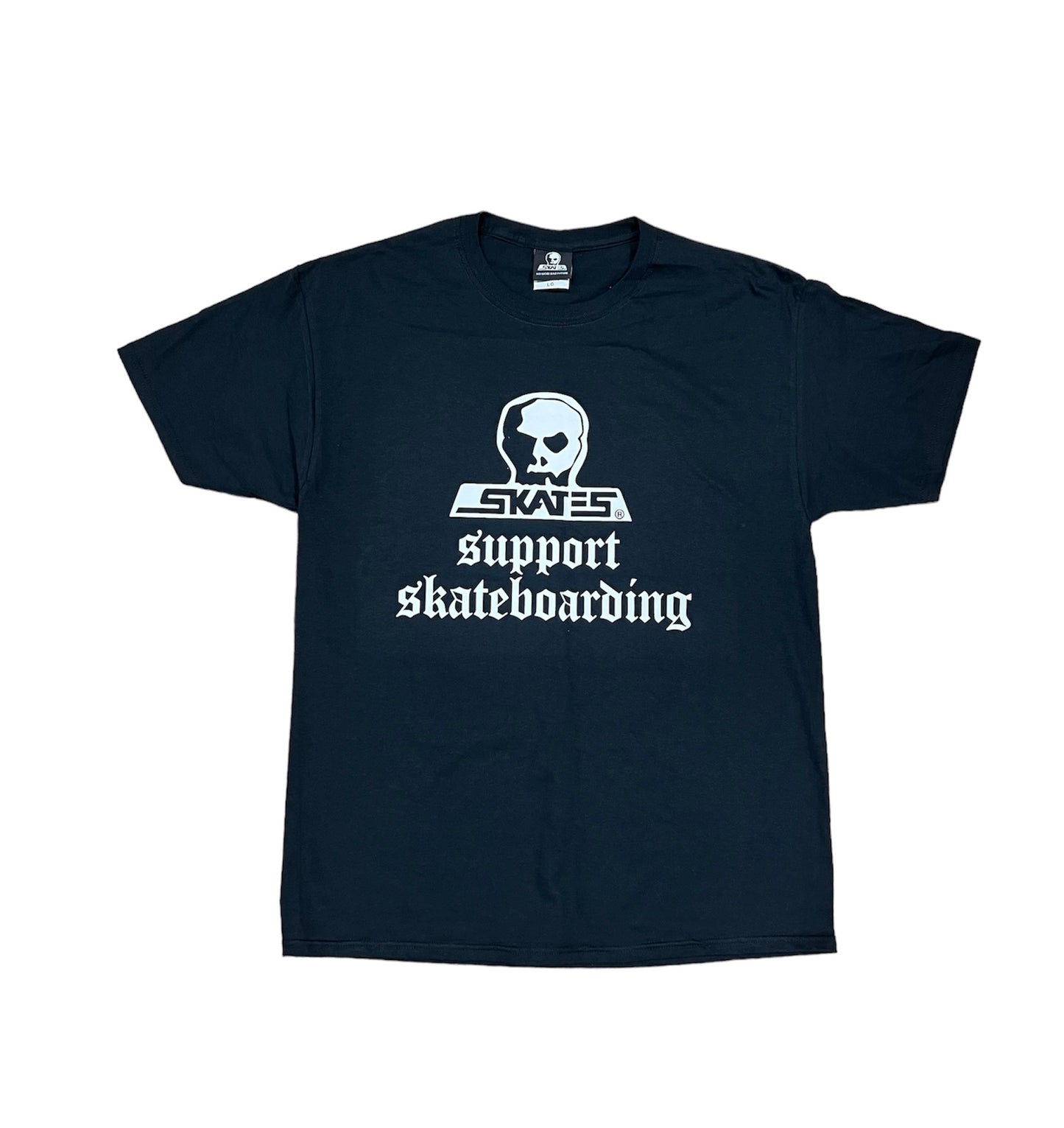 T-SHIRT SUPPORT SKULL SKATES NOIR