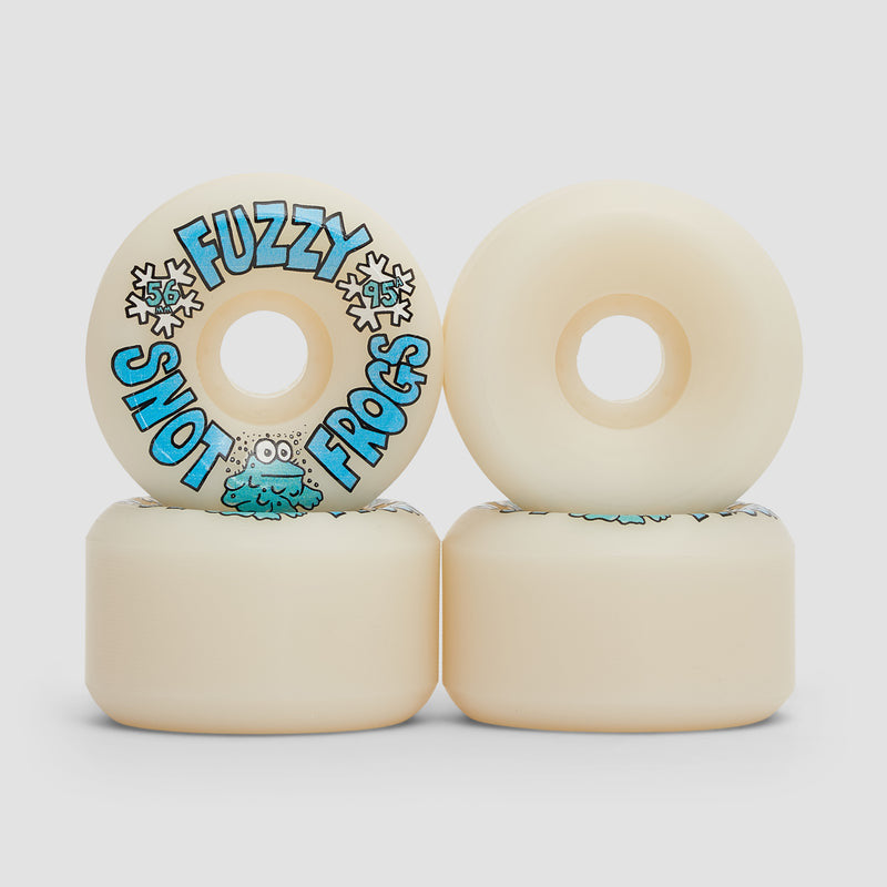 SNOT WHEELS FUZZY SNOT FROGS GLOW IN THE DARK CONICAL 95a 56mm