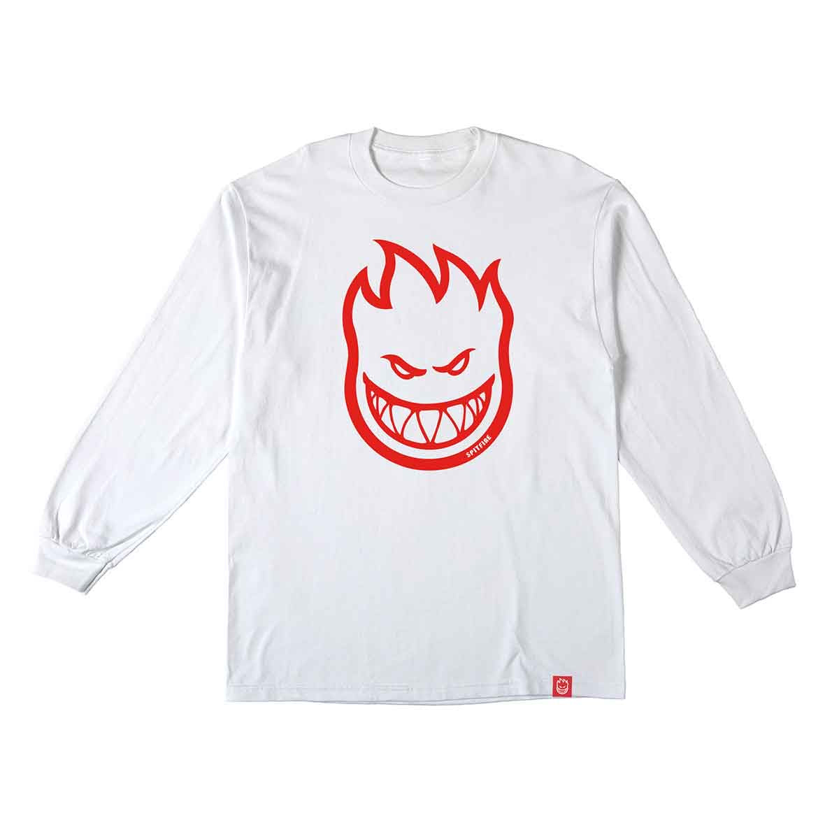SPITFIRE BIGHEAD LONG SLEEVE WHITE/RED