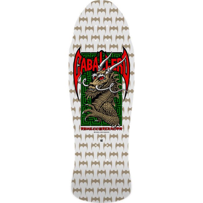 POWELL PERALTA CAB STREET SPOON NOSE DECK WHITE GOLD 9.625