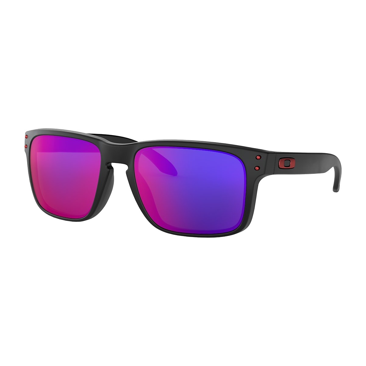 OAKLEY HOLBROOK MATTE BLACK POSITIVE RED IRIDIUM