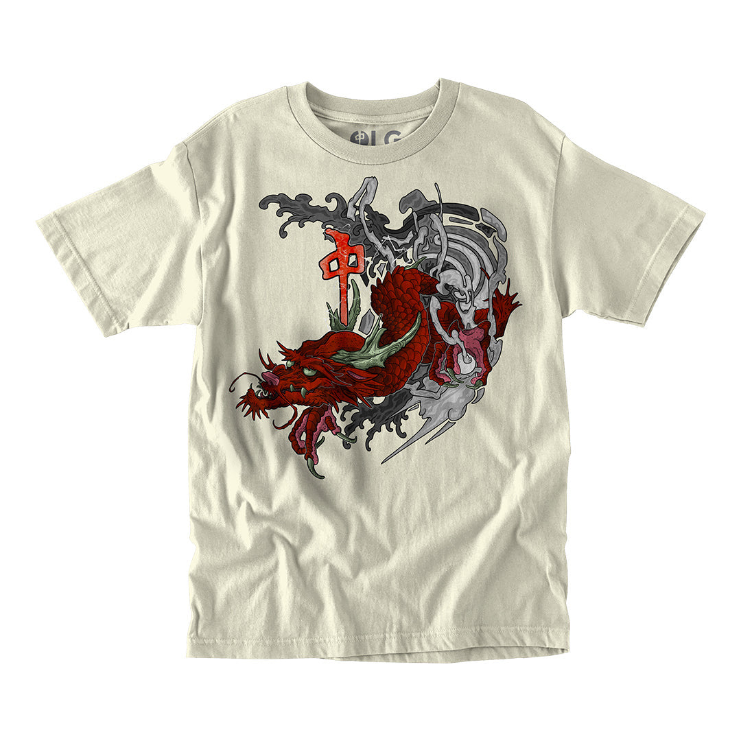 RDS POWER DRAGON SS TEE CRÈME